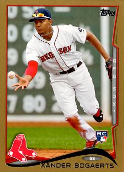 2014 Topps Gold Xander Bogaerts Rookie Card