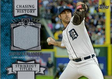 Justin Verlander Game Worn Jersey Baseball Card