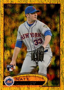 2012 Topps Update Gold Sparkle Matt Harvey Rookie Card