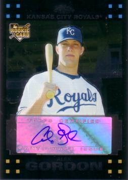 2007 Topps Chrome Alex Gordon Autograph Rookie Card