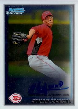 Aroldis Chapman Certified Autograph Card