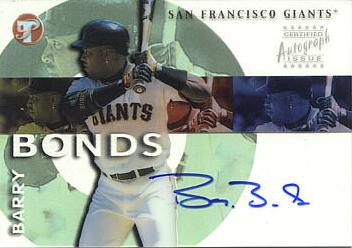 2002 Barry Bonds Signed All-Star Game Stat Jersey..  Autographs