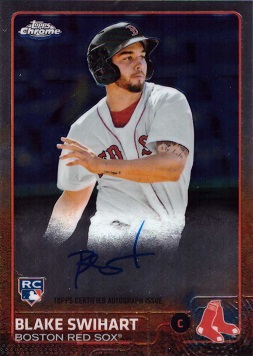 2015 Topps Chrome Blake Swihart Certified Autograph Baseball Rookie Card