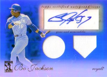 Bo Jackson Game Worn Jersey Card