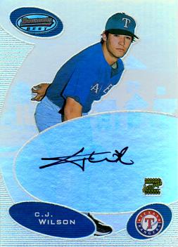 2003 Bowman's Best C.J Wilson Autograph Card