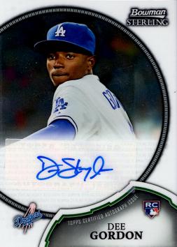 2011 Bowman Sterling Dee Gordon Autograph Rookie Card