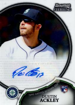 DustiN Ackley Certified Autograph Card
