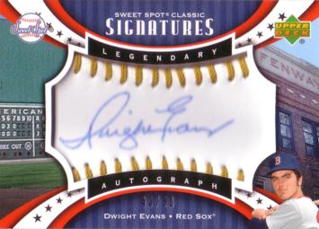 Dwight Evans Autograph Card