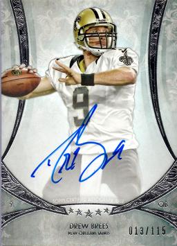 Drew Brees Certified Autograph Card