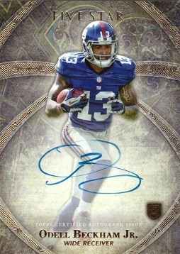 2014 Topps Five Star Odell Beckham Jr. Autograph Football Rookie Card