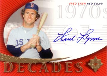 Fred Lynn Certified Autograph Card