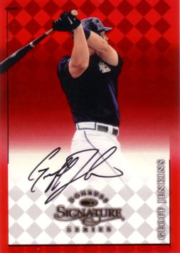 Geoff Jenkins Authentic Autograph Card