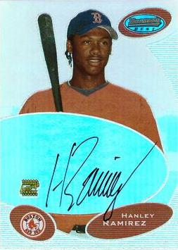2003 Bowman's Best Hanley Ramirez Certified Autograph Baseball Rookie Card