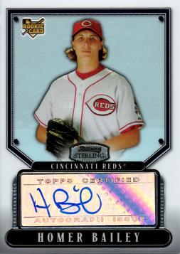 Homer Bailey Certified Autograph Baseball Card