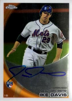 2010 Topps Chrome Ike Davis Autograph Rookie Card