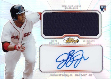 Jackie Bradley Jr Autograph Jersey Rookie Card