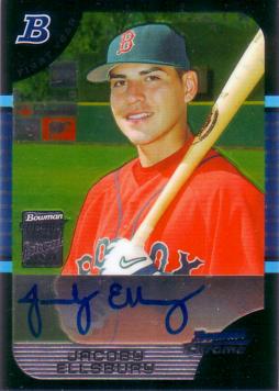 Jacoby Ellsbury Authentic Autograph Card