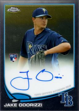 2013 Topps Chrome Jake Odorizzi Autograph Rookie Card