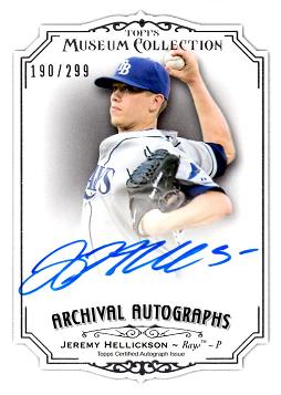 Jeremy Hellickson Certified Autograph Card