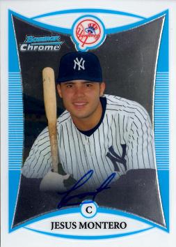 2008 Bowman Chrome Jesus Montero Autograph Card