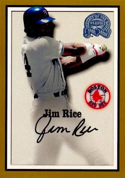 Jim Rice Authentic Autograph Card