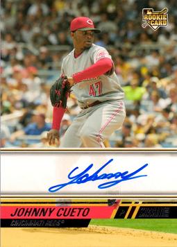 2008 Topps Stadium Club Johnny Cueto Autograph Rookie Card