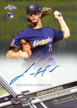 Josh Hader Certified Autograph Rookie Card