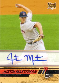 Justin Masterson Authentic Autograph Card