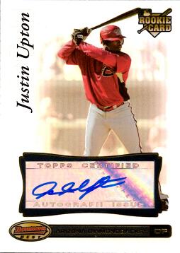 Justin Upton Autograph Rookie Card