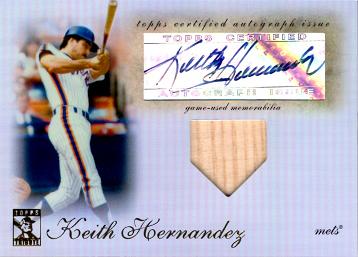 Keith Hernandez Autograph Bat Baseball Card