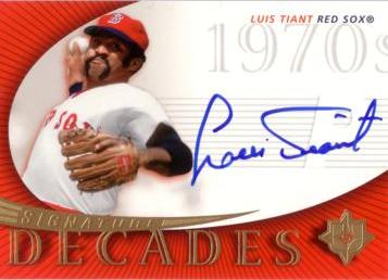 Luis Tiant Authentic Autograph Card