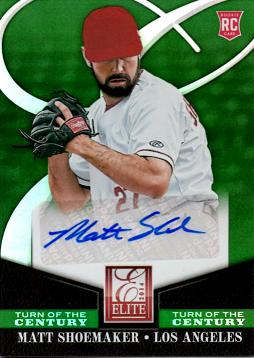 2014 Donruss Elite Matt Shoemaker Certified Autograph Baseball Card