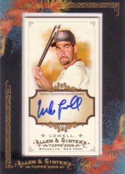 Mike Lowell Authentic Autograph Card