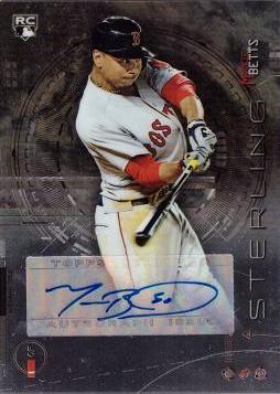 2014 Bowman Sterling Mookie Betts Certified Autograph Baseball Rookie Card