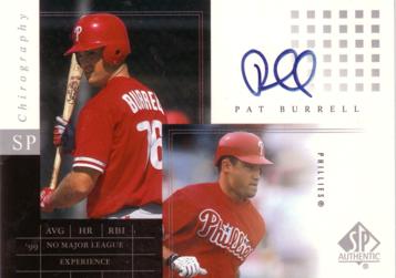 Pat Burrell Authentic Autograph Card