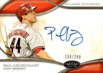 Paul Goldschmidt Autograph Baseball Card