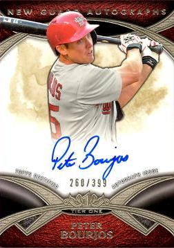 2014 Topps Tier One Peter Bourjos Certified Autograph Baseball Card