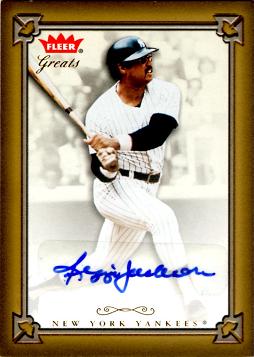 Reggie Jackson Authentic Autograph Card