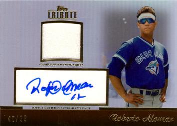 Roberto Alomar Certified Autograph Jersey Card