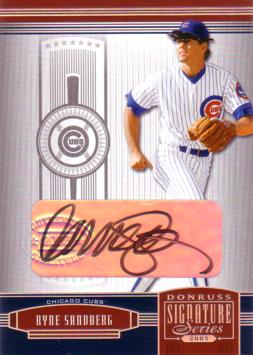 Ryne Sandberg Authentic Autograph Card