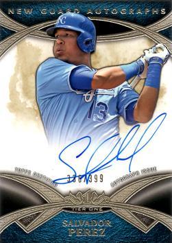 2014 Topps Tier One Salvador Perez Certified Autograph Baseball Card