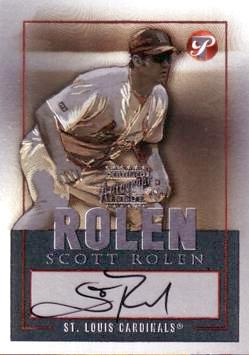 Scott Rolen Authentic Autograph Card