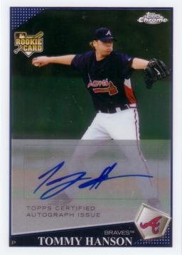 Tommy Hanson Authentic Autograph Rookie Card