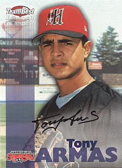 Tony Armas Jr Authentic Autograph Card