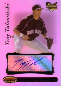 2007 Bowman's Best Troy Tulowitzki Autograph Baseball Card