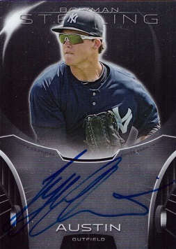 2013 Bowman Sterling Tyler Austin Certified Autograph Baseball Card