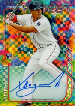 2014 Topps Finest X-fractor Xander Bogaerts Certified Autograph Baseball Rookie Card