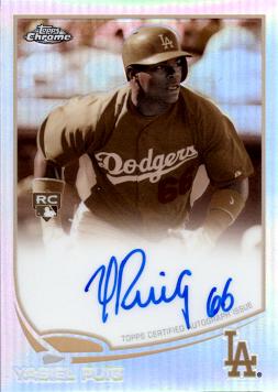 Yasiel Puig Certified Autograph Rookie Card