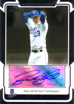 Zack Greinke Certified Autograph Card