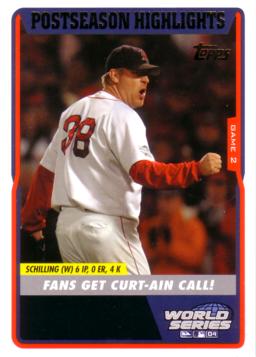 Curt Schilling Bloody Sock Card